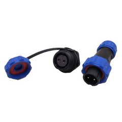 US Stock 2 Pins Waterproof IP68 Aviation Cable Circular Connector Panel Mount