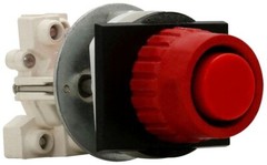 Crouse-Hinds N2PS1211R, 600 V, Red Cap, 2NO-2NC, Momentary, Pushbutton, 1 pc