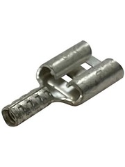 (100) Non Insulated Female 22-18 Gauge Quick Disconnect .250″ Terminal Connector