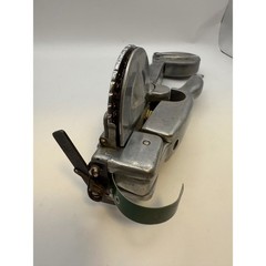 Vintage Dymo Mite Tapewriter Metal Embossing Label Maker Chrome Working tested