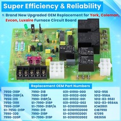S1-7990-319P Furnace Control Circuit Board for Coleman Evcon York OEM 7990-319P