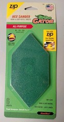 19 Packages Of 6 Sheets Of Gator Zip Hex Assorted Sandpaper, 80 – 120 – 220grit