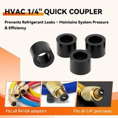 40083 HVAC Hose Gasket 1/4″, AC Charging Hose ORing Seals, LeakProof Replacem…