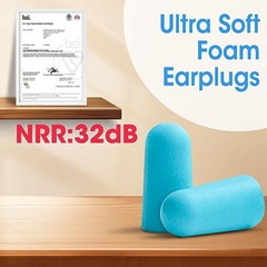 200pcs Ear Plugs Soft Foam Sleep 100pair Travel Noise Shooting Working Lot Bulk