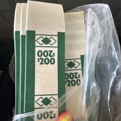 Currency Bands Self Sealing Various Bundle Straps Cash Money Bill $50 $200