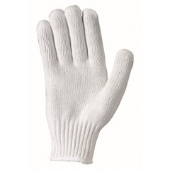 300 PAIR 25 DOZEN WHITE STRING KNIT GLOVES COTTON POLYESTER WORK SAFETY GLOVES