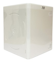 10 PREMIUM STANDARD Solid White Blu-Ray Single Cases 12MM **1-3 DAYS