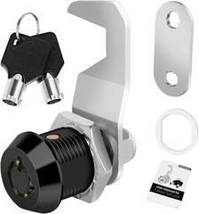 Harbor Freight Tool Cart Lock – Zinc Alloy (5/8 Inch 1 Pack-Black) – Hook Cam