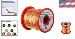 Precision 22 AWG Magnet Winding Wire – 1 lb Natural Copper with Insulation