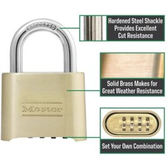 Master # 175D 2″ Resettable Zinc DieCast Combination Padlocks -Pack of 2
