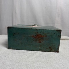 Vintage Porta File Box Metal File Storage Home Office Organizer Key Under Label!