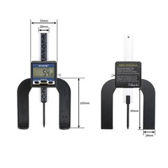 Digital Height Gauge Mini Depth 0-80mm 3-1/8in Router Table Caliper Measuring