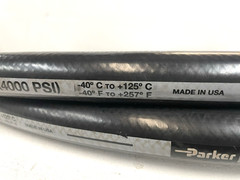 NOS 14 ft x 3/4″ Parker #487TC-12 Steel Braided Hydraulic Hose