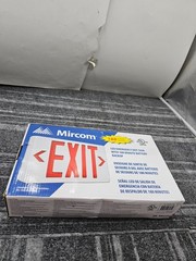 Mircom EL-7007RX-180 Thermo Plastic Exit Sign Backup Red IP Class IP20 180min