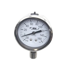 HFS(R) -30 HG-160 PSI, 2.5″ Dia. Vacuum Air Pressure Gauge (316 SS) Bottom Mount