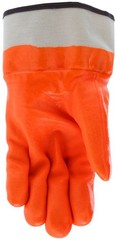 MCR Safety 6521SCO, PVC Coated, Insulated Work Gloves, Double Dipped, HV Orange