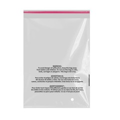 Clear Poly Bags with Suffocation Warning 6×9,9×12,10×13,11×14,12×15,12×20,14×20