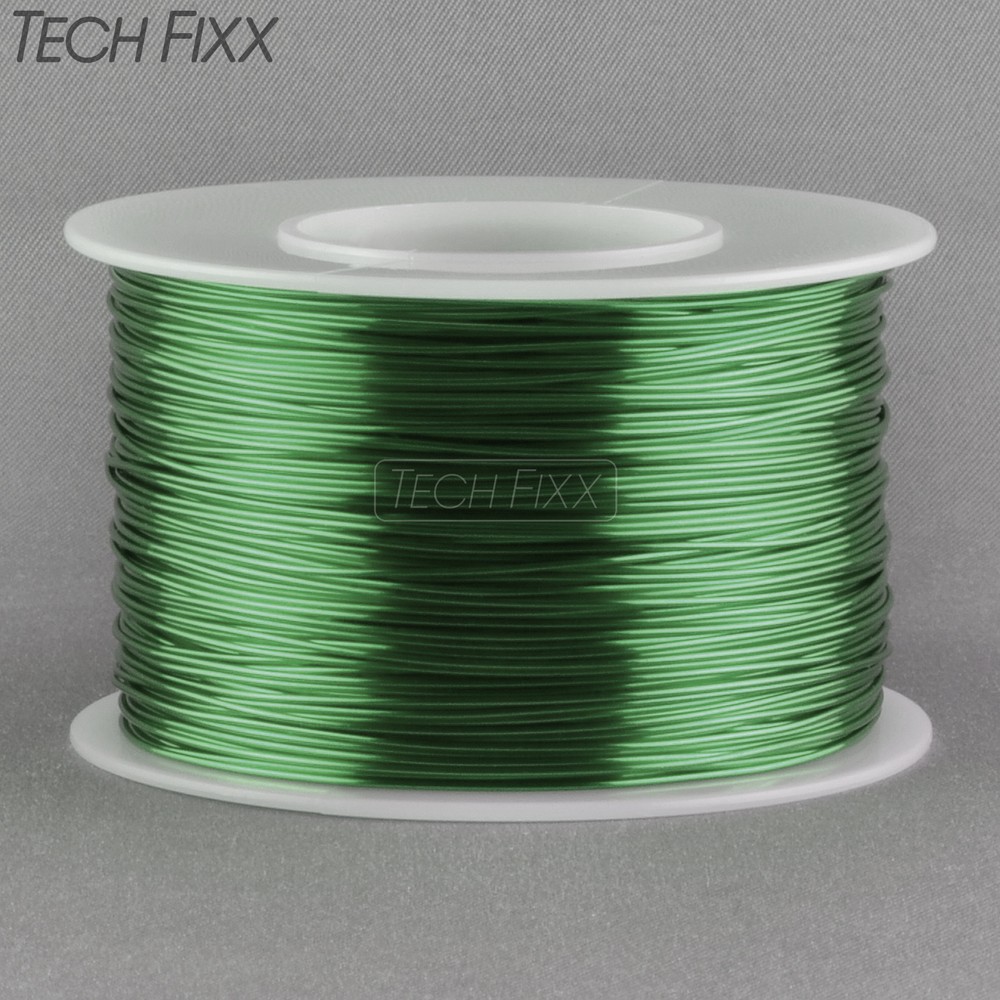 Magnet Wire 24 Gauge AWG Enameled Copper 396 Feet Tattoo Coil Winding 155C Green