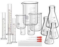 Frienda 50/100/250/500/1000ml Glass Beaker Set, 3.3 Borosilicate Low Form Griffi