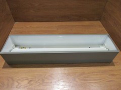 Globe Illumination Ceiling Light Fixture Fluorescent Fire Rated 36-in Gray/White