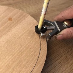 Woodworking DIY Dual-Purpose Straight & Curved Line Marker Parallel Line Marker