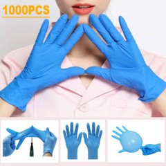 1000pcs Non-Latex Nitrile Exam Gloves Powder Latex Free 4 mil Rubber Clean M/L