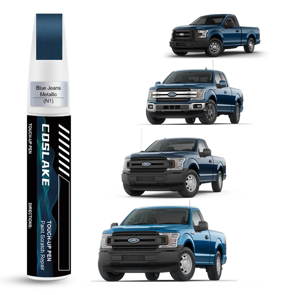 Car Touch Up Paint for Ford Blue Jeans Metallic Scratch Repair Kit