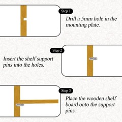 Quacc 12 PCS Replacement Shelf Support Pins, 5mm Metal Peg Sturdy…