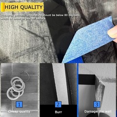 195ft Professional Blue Masking Tape, Acid-Free, Easy Removal – 4 Rolls