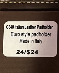 inTEMPO Firenze Italian Leather Padfolio Columbia University Made In Italy