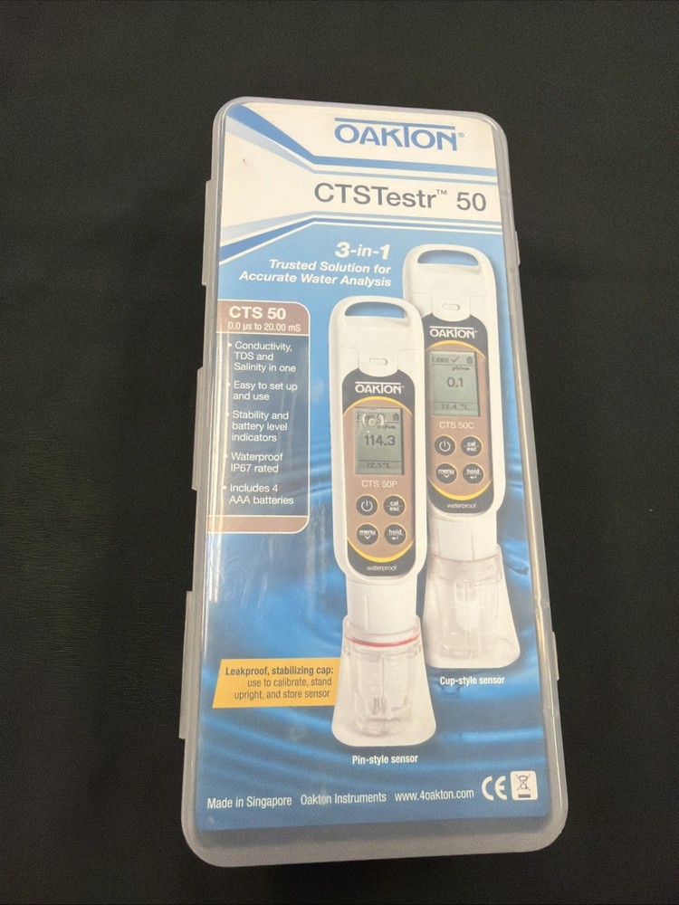 Oakton WD-35634-35 PCTSTestr 50 pH/Cond/TDS/Salinity Pocket Tester