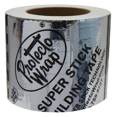 Protecto Wrap Super Stick Silver Synthetic Flashing Tape 75′ L x 4″ W (12-PACK)