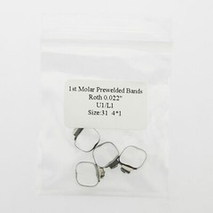 Dental Orthodontic Roth 022 1st Molar Buccal Tube Prewelded Bands 29-43+ Single
