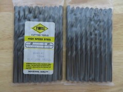 10 pc DOALL TWILL Jobber Length Metal Twist Drills 17/64″ HSS Black Oxide Brazil