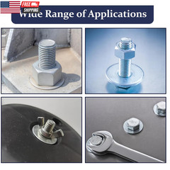 290Pcs Flat Washers, 304 Stainless Steel Fender Washers Assortment, 15 Different