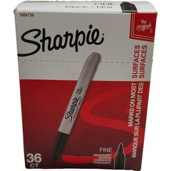 Sharpie 1884739 Permanent Marker Fine Point 36 Pieces – Black