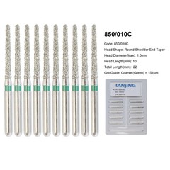 Dental Burs Diamond FG Round End Taper Football Flame Long Round Pear High Speed