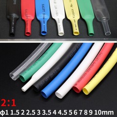 1Roll Dia. 1 2 3 4 5 6 8 10 ~ 30mm Heat Shrinkable Tube shrink Tubing L200/100M