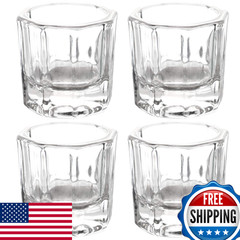 Btyms 4 Pieces Acrylic Dappen Dish Nail Dapping Dish Nail Powder And Liquid