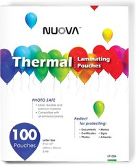 Thermal Laminating Pouches 9″ x 11.5″, Letter Size, 3 mil, 100 Pack LP100H