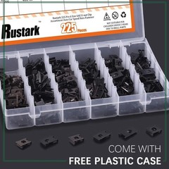 Professional 225 Pcs U-nut Clip Kit for Auto Panels