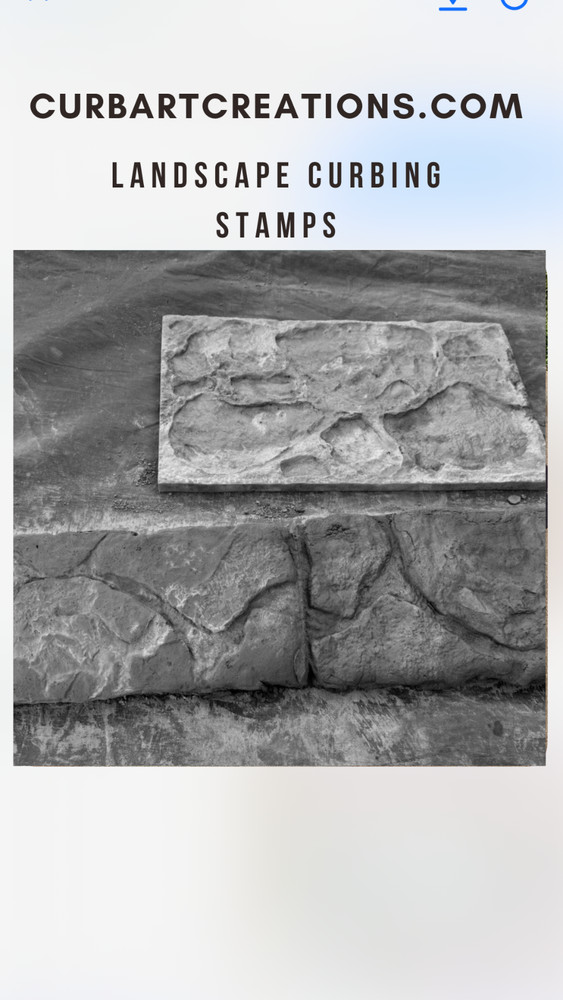 Wisconsin Ridge Granite Vertical Concrete Stamp/Landscape Curbing Stamp