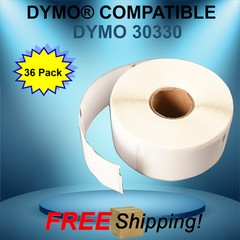 36 Rolls 30330 Dymo® CoStar TURBO Compatible Large Thermal 500 Labels Per Roll