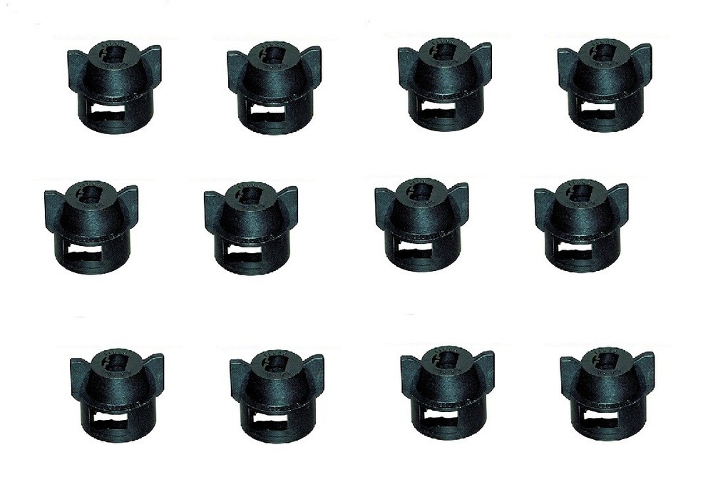 Pack of 12 – Quick TeeJet Black Nylon Cap For Flat, TP & XR Style Spray Tips