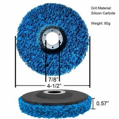 3PCS Poly Strip Clean Disc 4-1/2″ x7/8″ Easy Paint Stripping Rust Removal Wheels