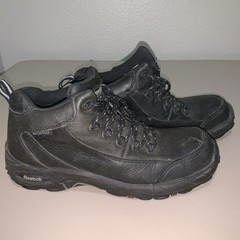 Reebok Tiahawk Work Boots Black Waterproof Mens Size 10 Black