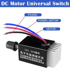 DC 12V 24V Motor Speed Control Switch Car Truck Fan Heater Control Defroster 2pc