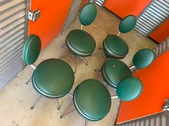 5 post modern cone chairs for restoration Funky 1980s 1990s Vintage Retro