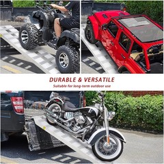 2Pcs 6000LBS 84″ x 15″ Aluminum Trailer Ramps Loading Ramps for Car ATV Truck