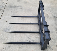 New Skid Steer JCT Four Spear Hay Bale Spear Attachment Bobcat CAT CASE Deere